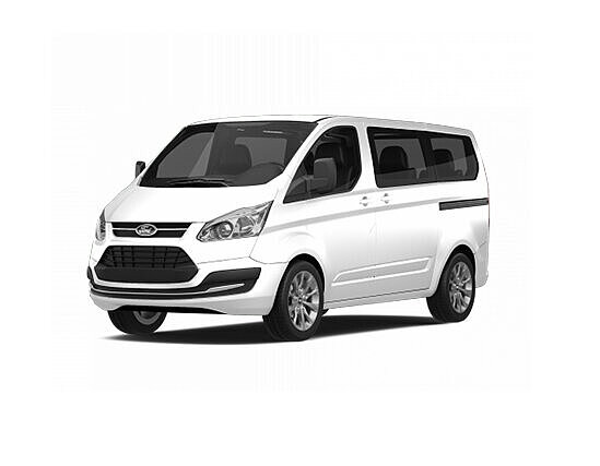 Ford Tourneo Custom mieten | Front- und Seitenansicht | Autovermietung Arndt