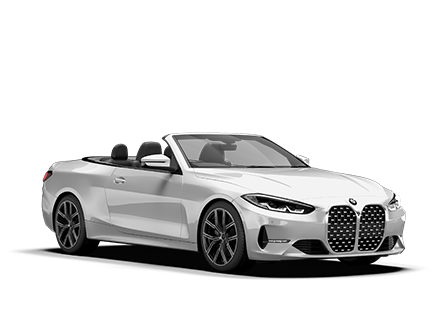 Weißer BMW 440i Cabrio zur Miete bei Autovermietung Arndt