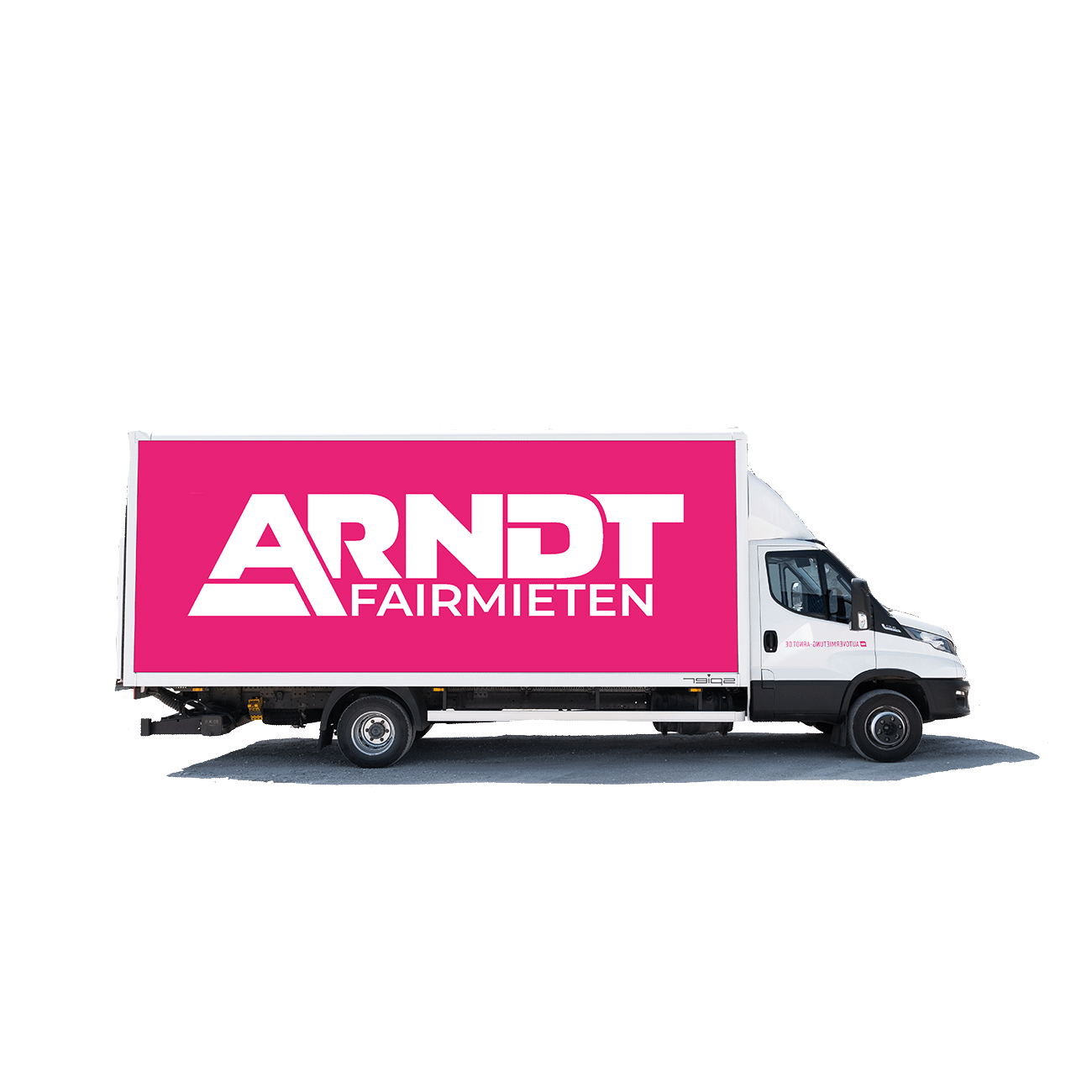 Iveco Daily 7,2t zur Miete - 7,2 Tonner mit Koffer und Hebebühne | bei LKW-Vermietung Arndt